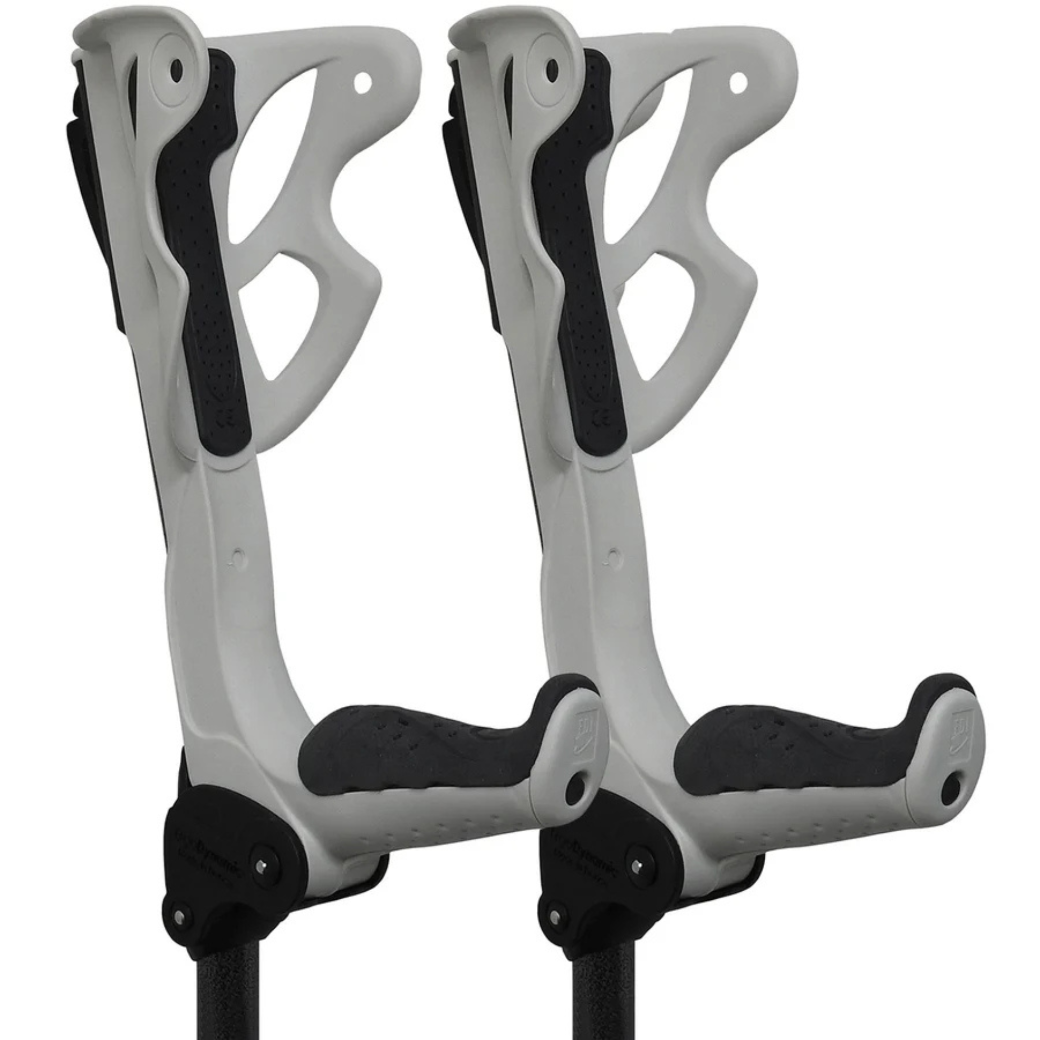 ErgoDynamic shock-absorbing forearm crutches