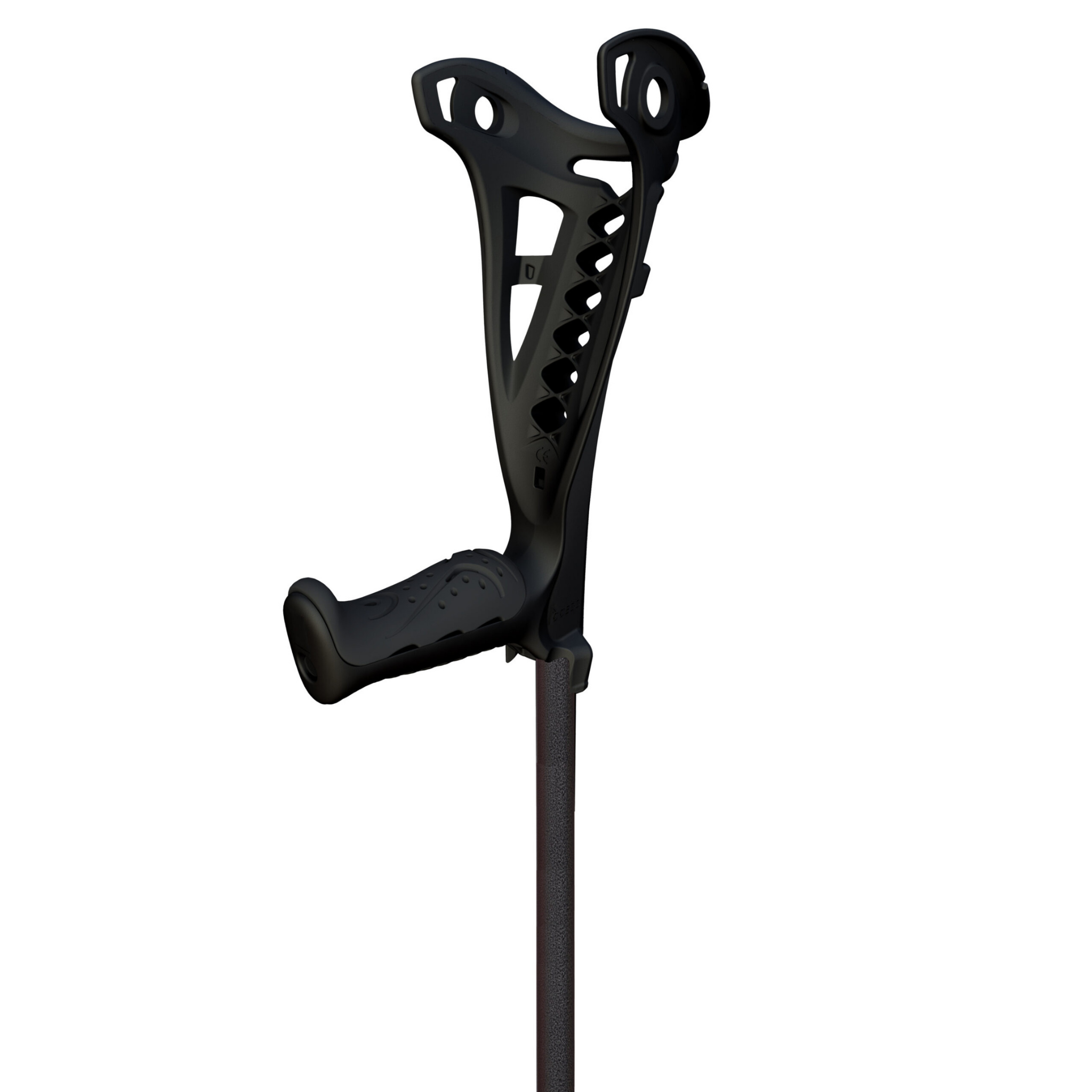 Access Comfort forearm crutches in black
