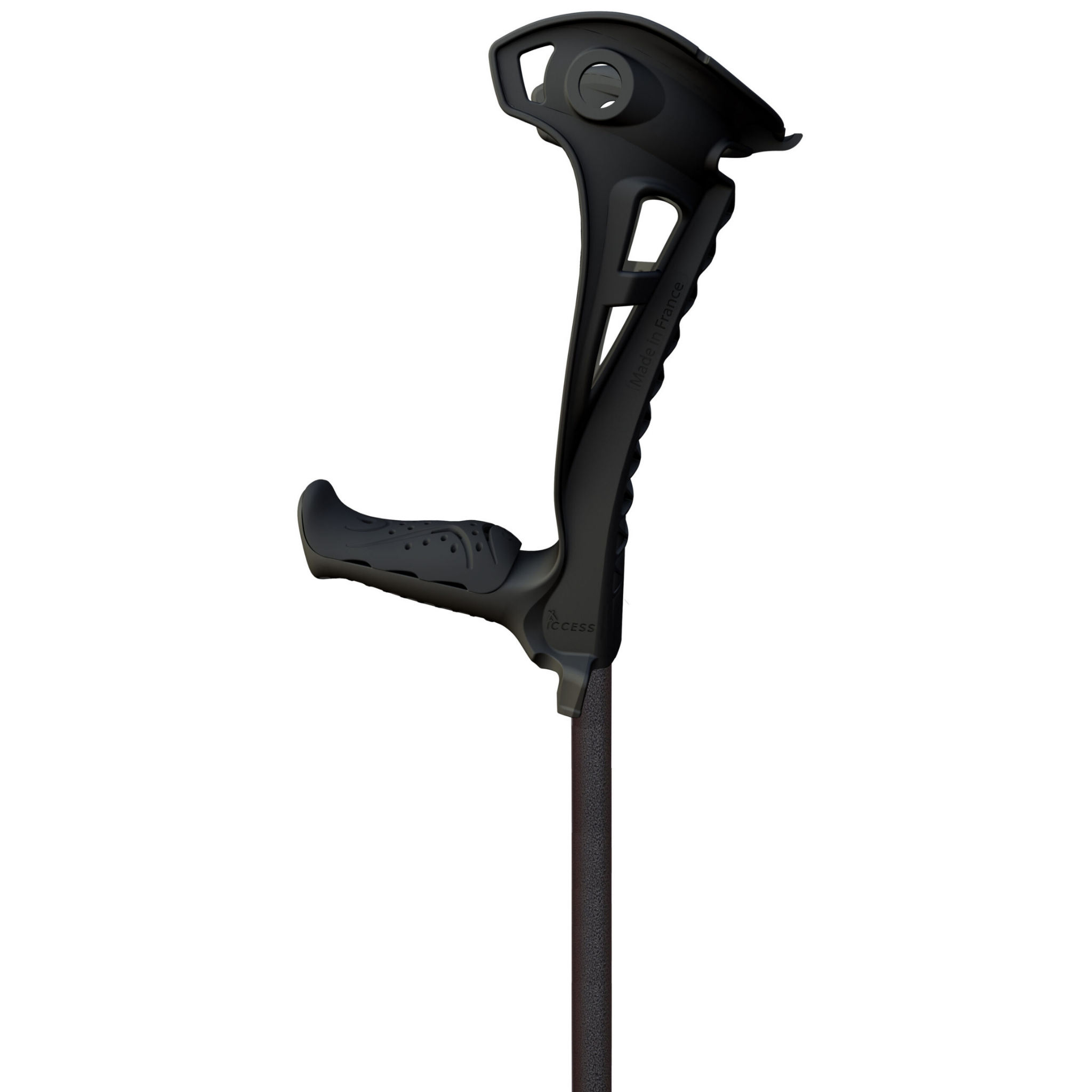 Access Comfort forearm crutches in black