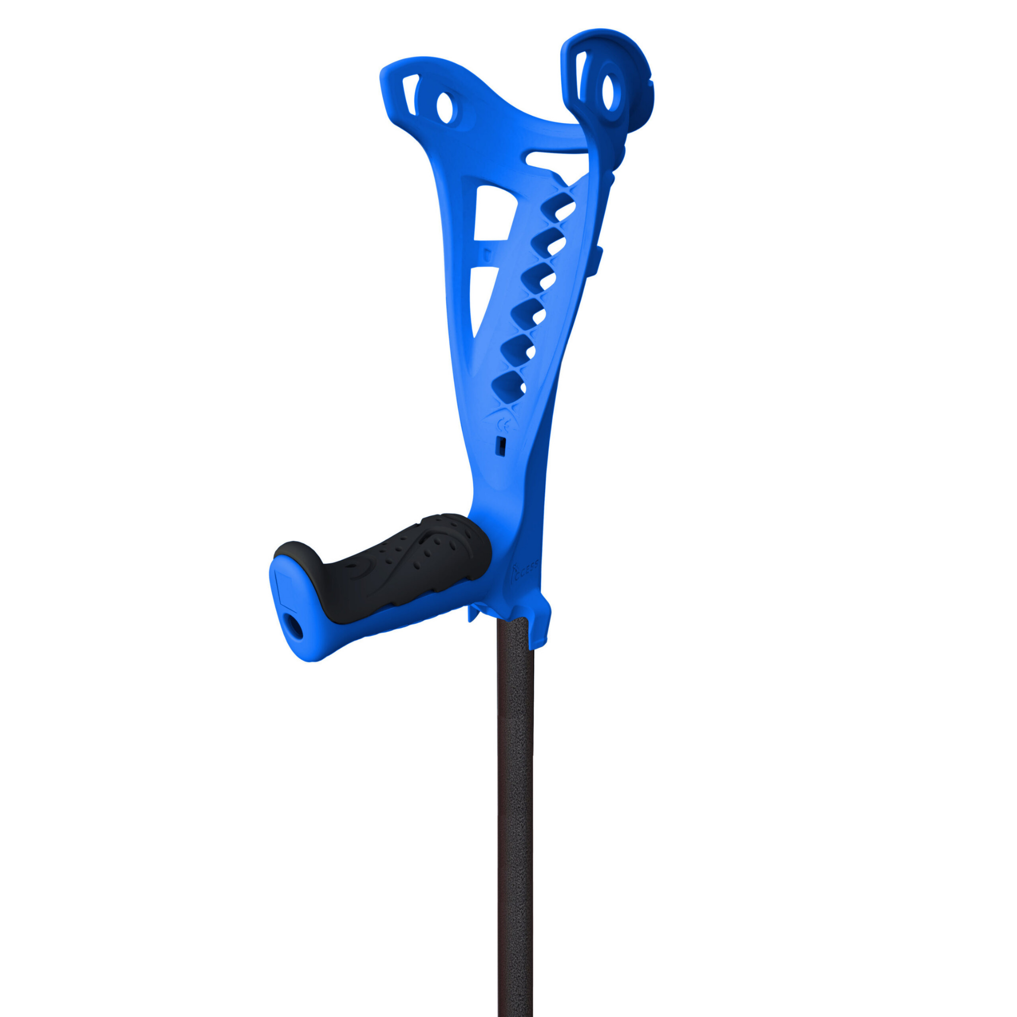 Access Comfort forearm crutches in blue