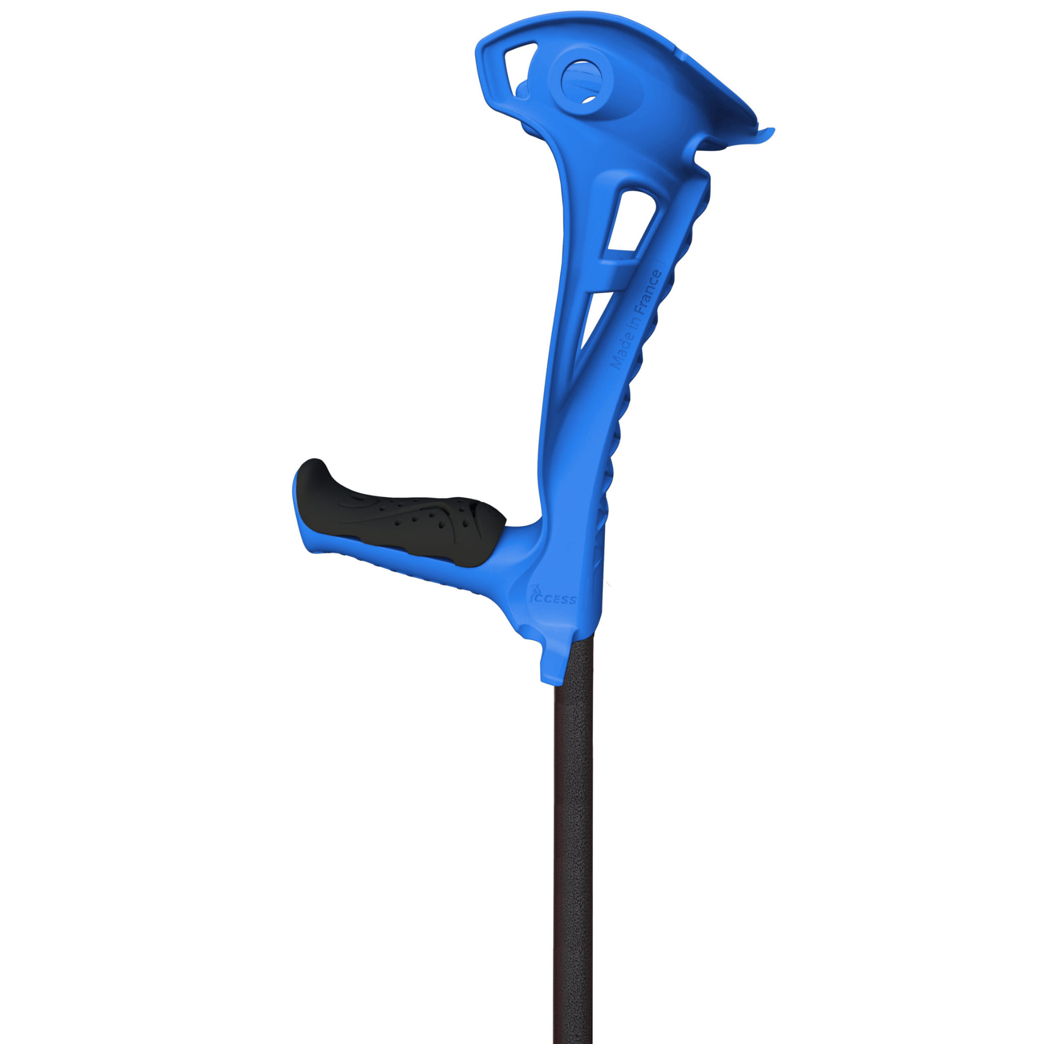 Access Comfort forearm crutches in blue