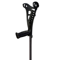 Access Safewalk forearm crutches in black