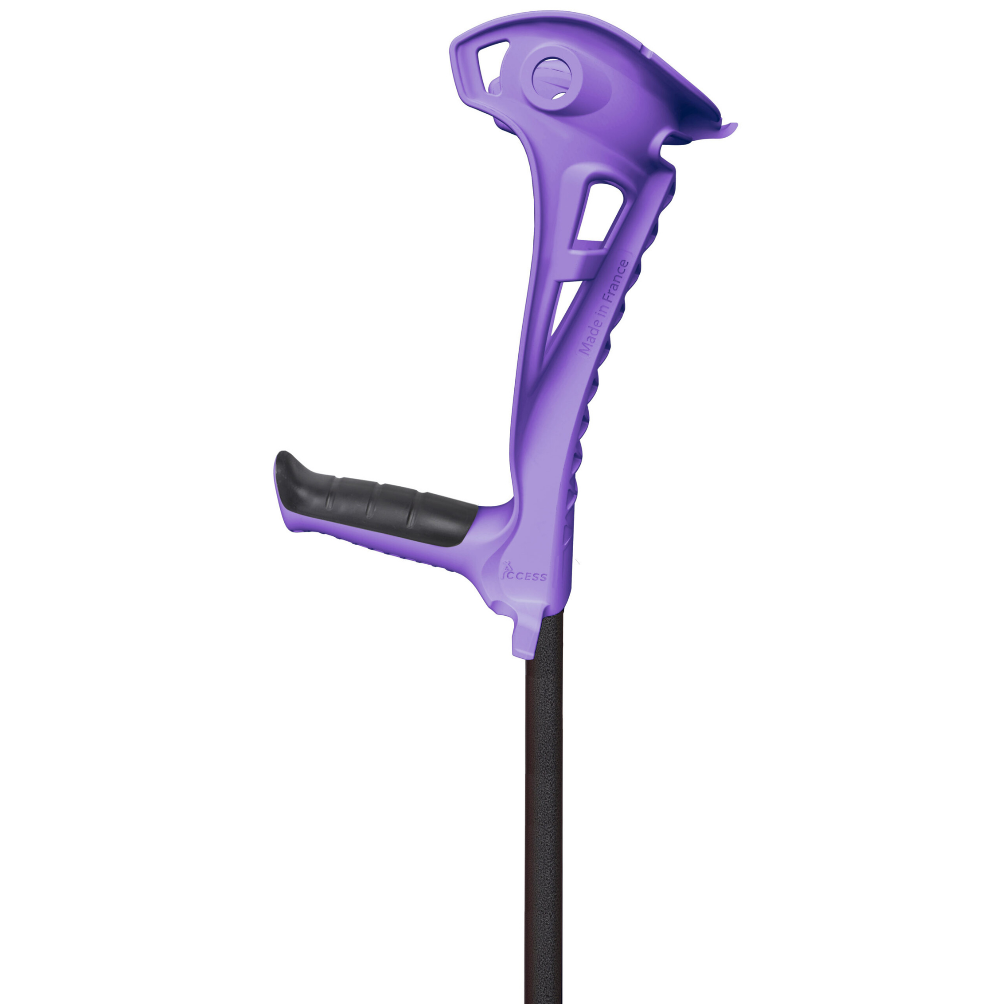 Access Safewalk forearm crutches in violet