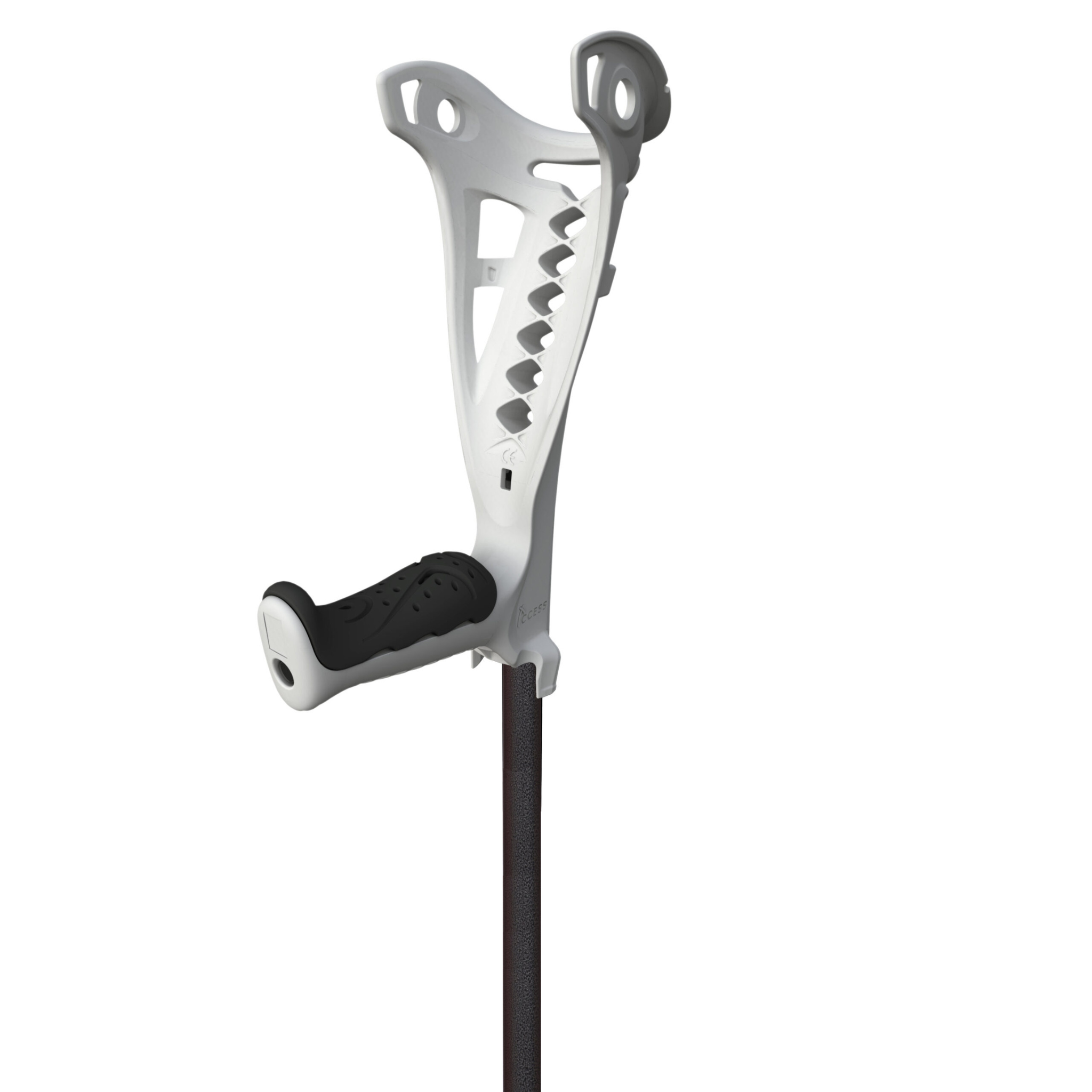 Access Comfort forearm crutches in white
